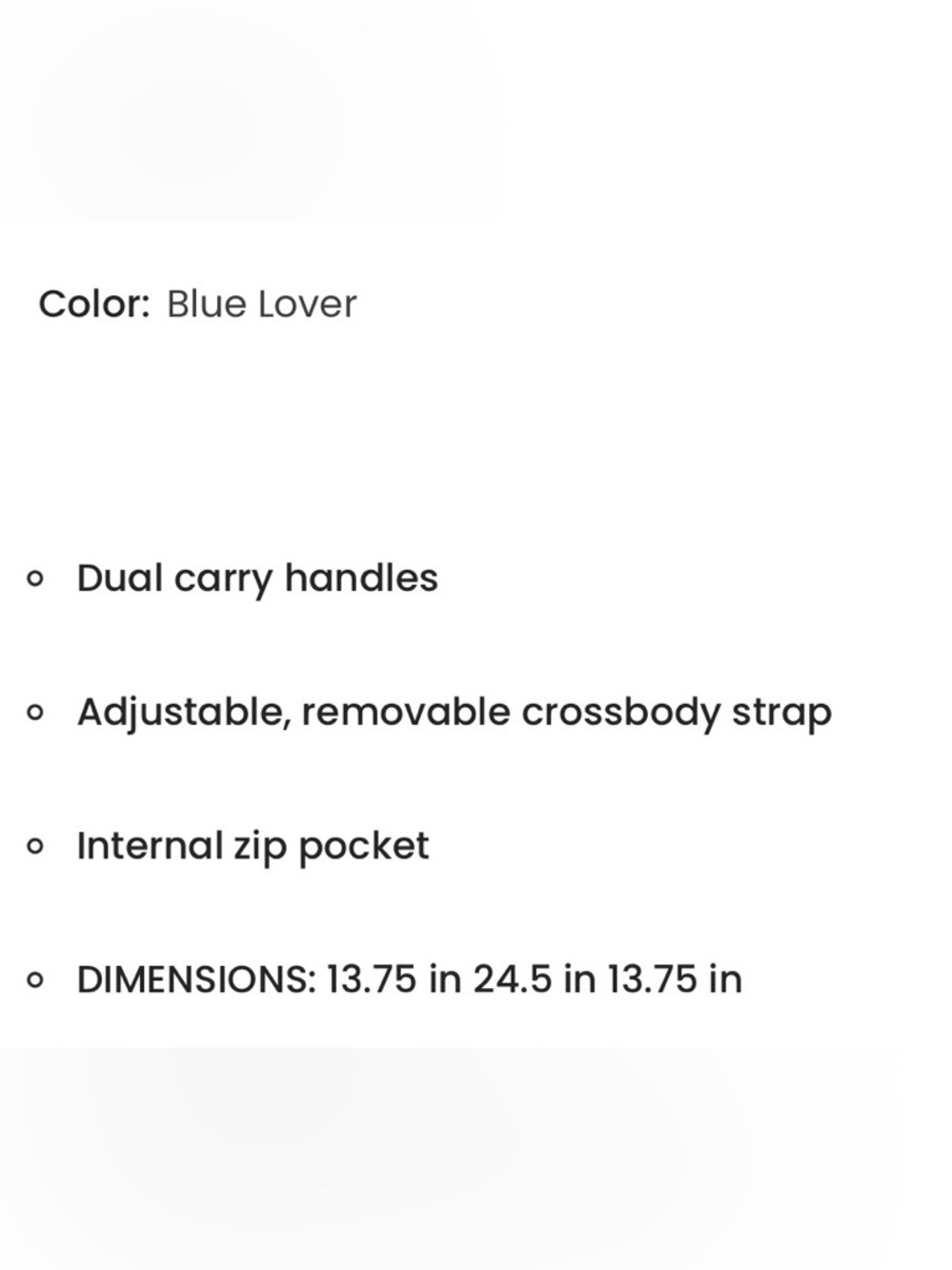 kipling argus blue lover duffle bag - Picture 15 of 15